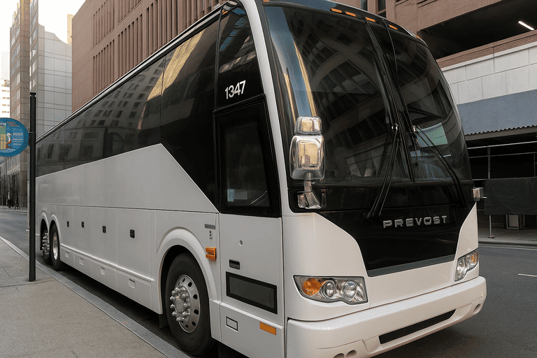 a Charter Bus Rental Auburn coach bus